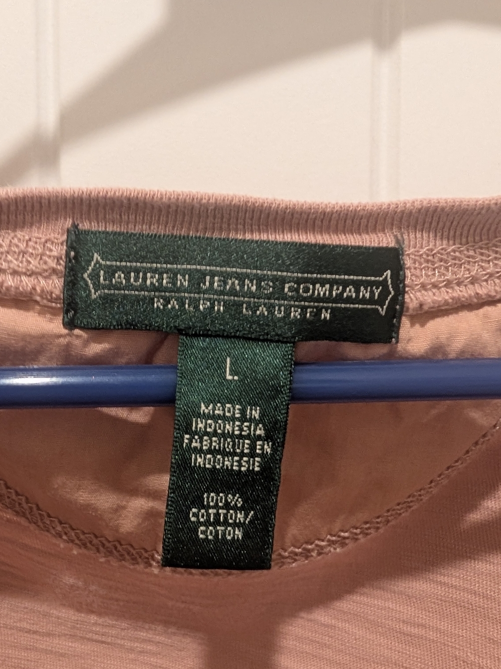 Lauren Ralph Lauren Dusty Rose Short-Sleeve Henley Tee - Picture 2 of 4